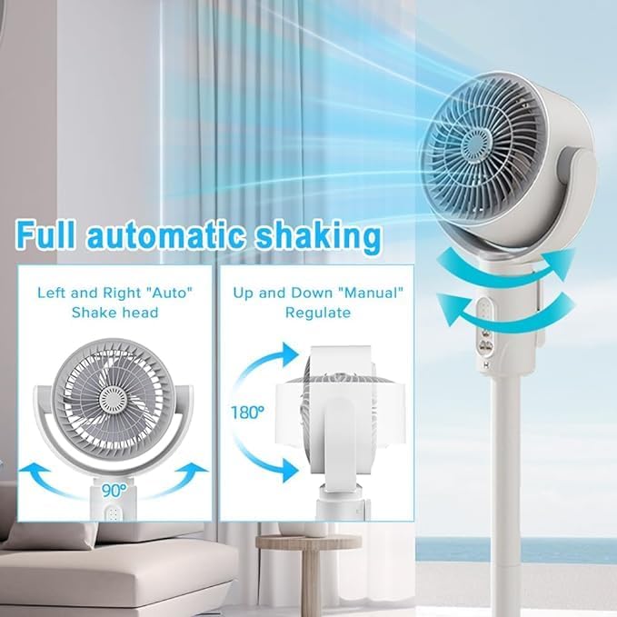 Home Smart Electric Air Cooling Fan – Portable Air Ventilation and Circulation System