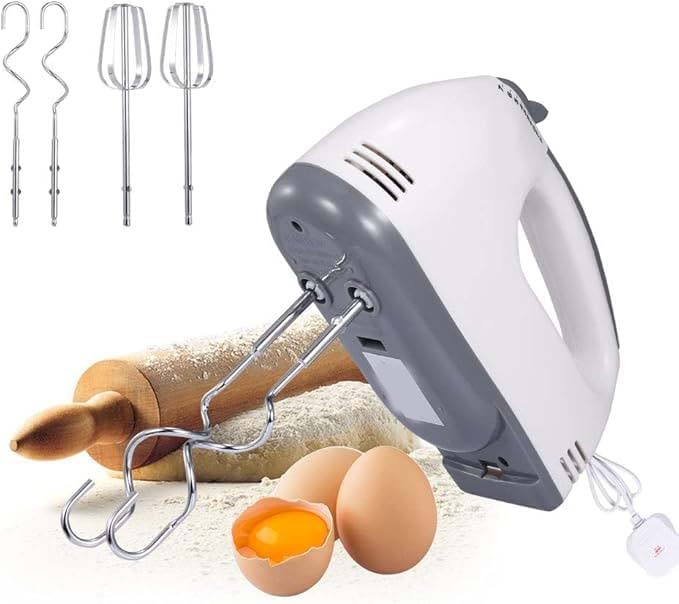 Hand Food Automatic Mixer | 7-Speed Egg Beater | Flour, Bread, Blenders for Cake Baking at Home