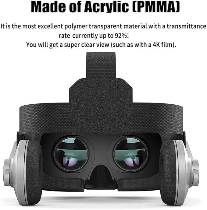 3D Glasses Virtual Reality Helmet – VR Goggles with Lens for an Immersive Experience | Compatible with iPhone & Android Smartphones | Ultimate VR Adventure