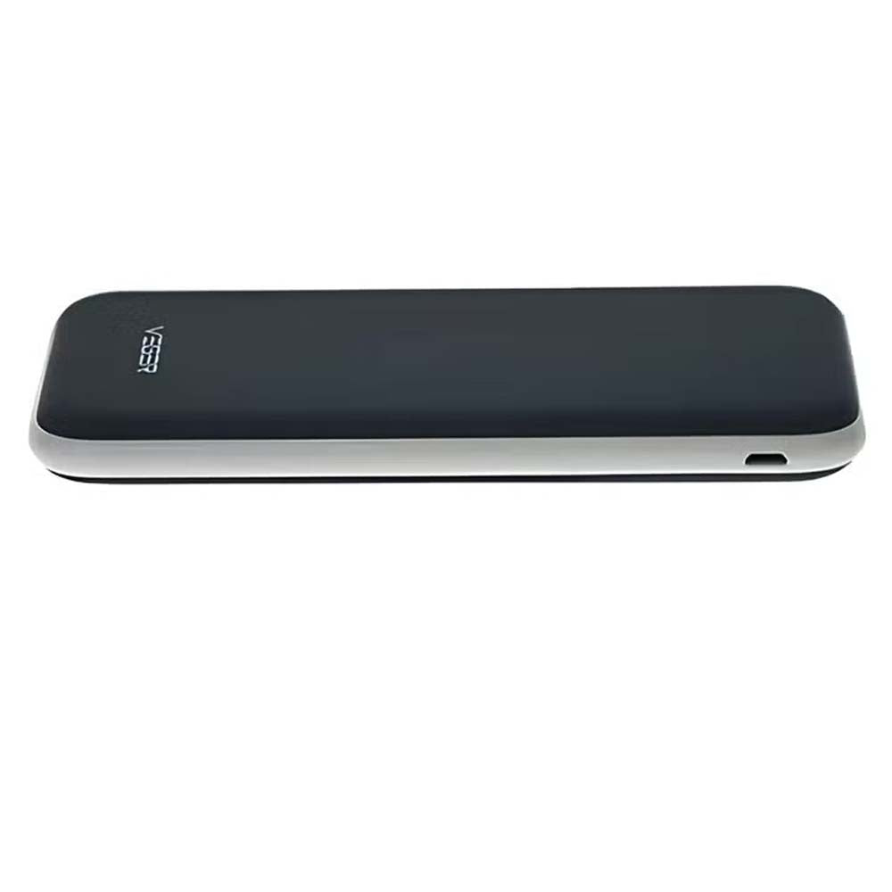 VEGER 25000mAh Power Bank 92.5W high-speed portable charger with Micro cable for iPhone, Samsung, iPad & more. Model V11W.