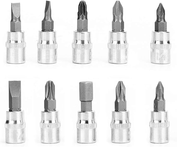 46-Piece 1/4-Inch Socket Set – Comprehensive Car Repair Tool Kit with Ratchet Torque Wrench