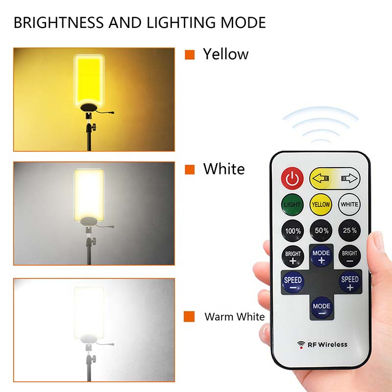 Portable Outdoor Dual Color Lighting | DC 12V Telescopic Tripod COB LED Camping Lights