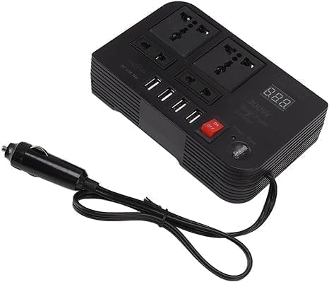 300W Car Inverter | Advanced 12V DC to AC Vehicle Transformer | Power Tablets, Laptops, and More On the Go
