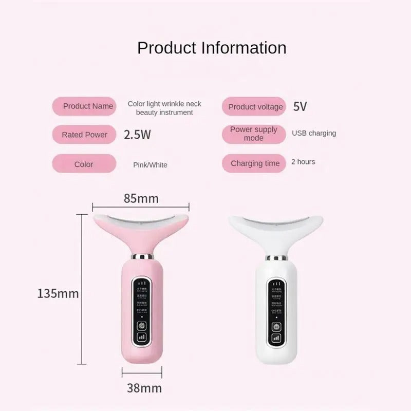 Beauty Products Neck Protection Skin Rejuvenation Lightening Tool – USB Charging Visual Skin Care Massager