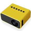 Mini Pocket Projector - HD Portable Movie Projector, Phone Screen Mirroring, Home Entertainment, Compact Yellow Design