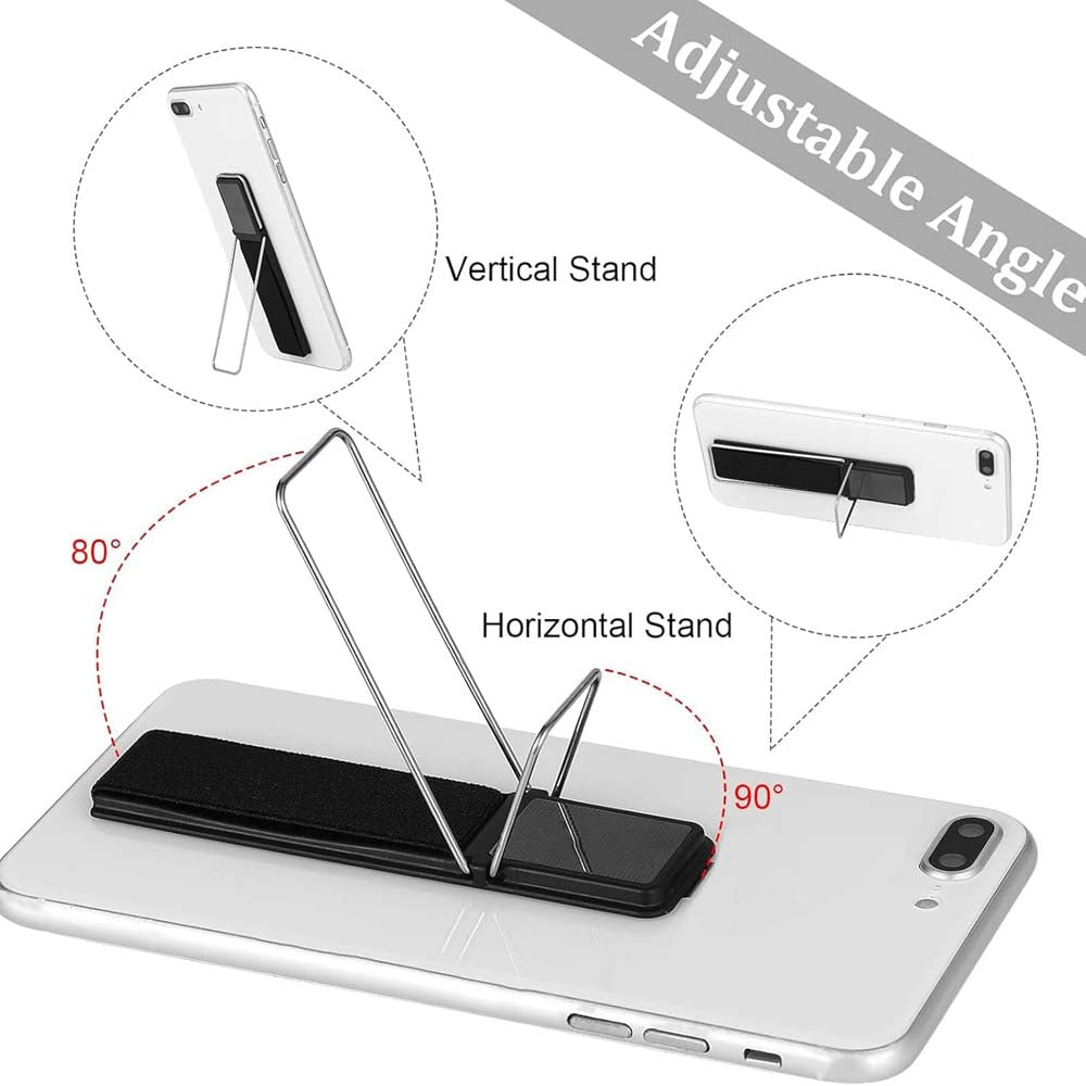 GD-G086 4-in-1 Magnetic Phone Grip - Elastic Holder, Stand & Strap for Smartphones & Tablets, Universal Compatibility (Multi-Colour)