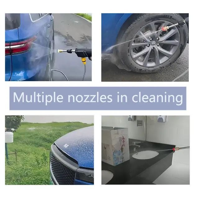 Heavy Duty Cordless Portable Battery Washer | High-Pressure Washer for Solar Panels, AC, and Car Services | 2800W, 45 Bar, 2 Battery Kit