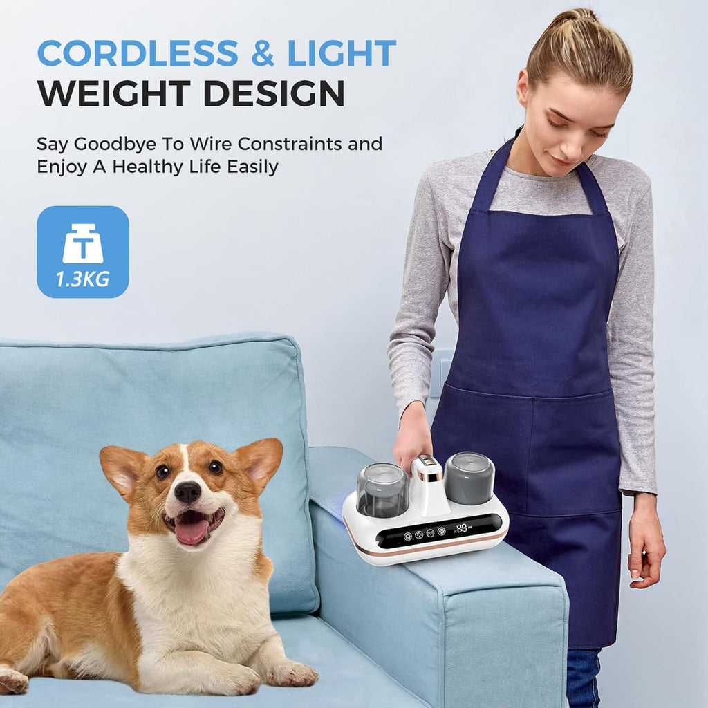 Bed Vacuum Cleaner – 210ml UV Ultrasonic Cleaner for Sofas and More