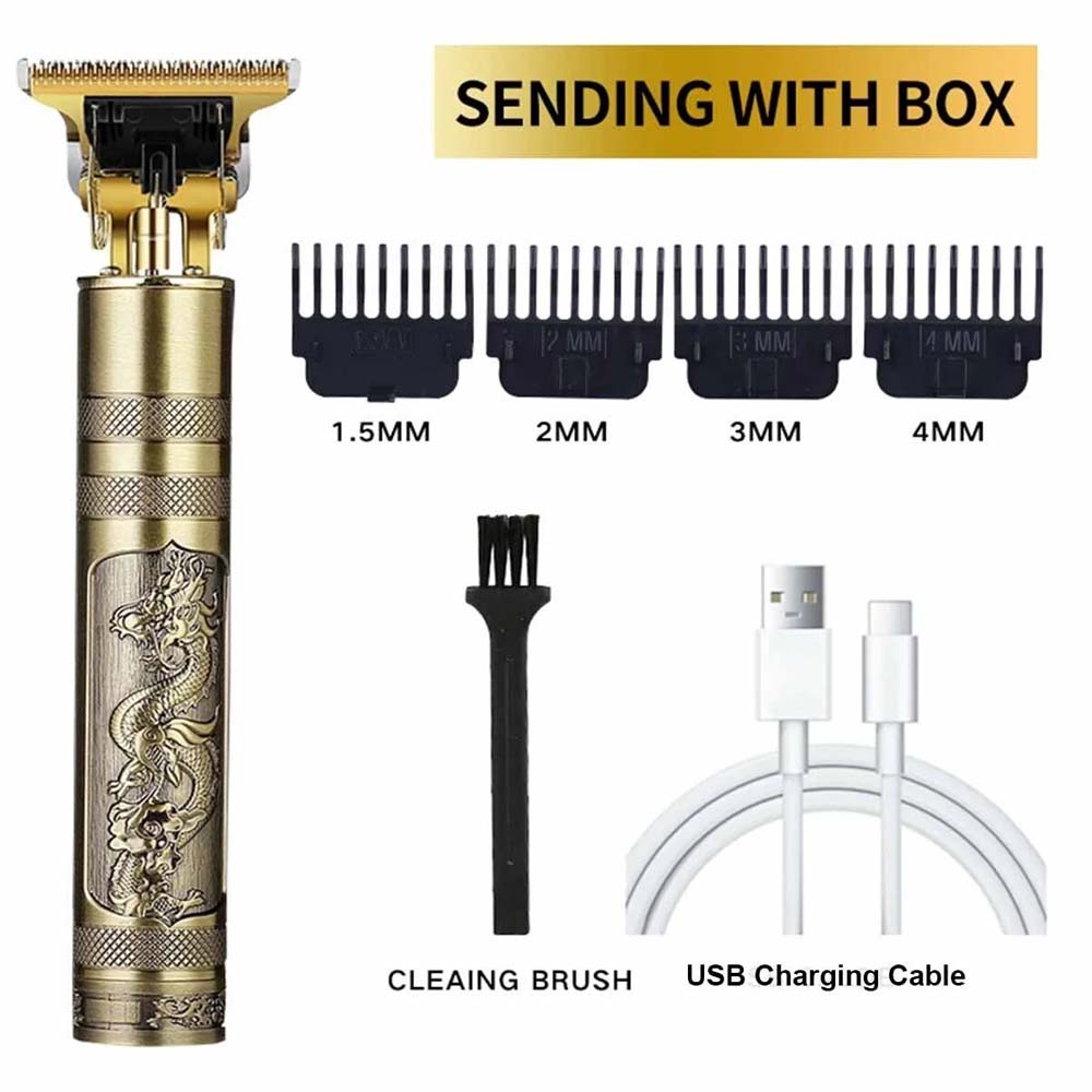 Vintage T9 Electric Cordless Hair Cutting Machine | Professional Hair Barber Trimmer for Men | Clipper Shaver Beard Grooming Kit