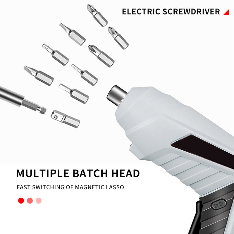 Cordless Screwdriver | Household Small Electric Drill | Rechargeable Screw Set with Multi-Function Lithium Battery