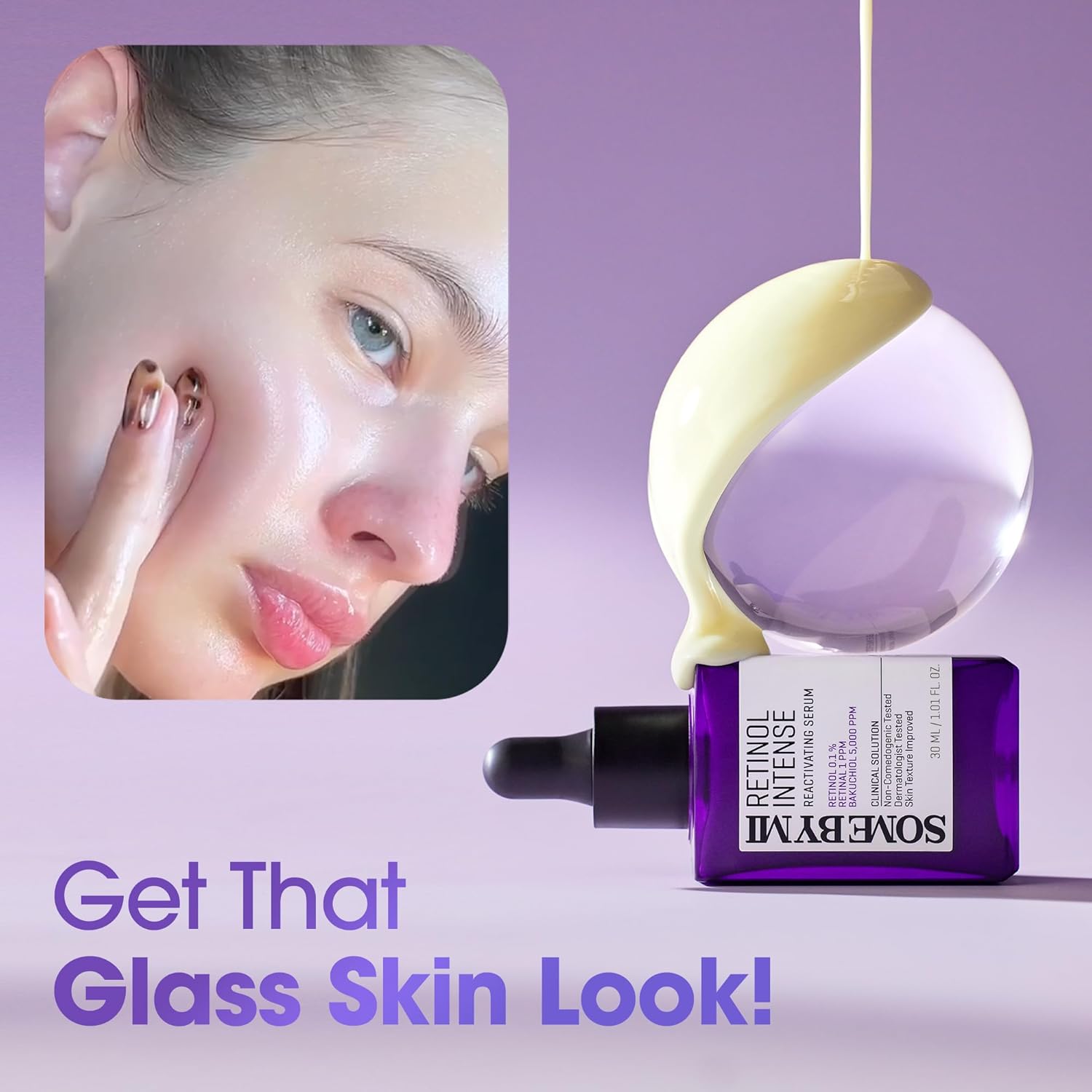 Some By Mi Retinol Intense Reactivating Serum for advanced wrinkle care & anti-aging. Authentic Korean skincare for rejuvenation.