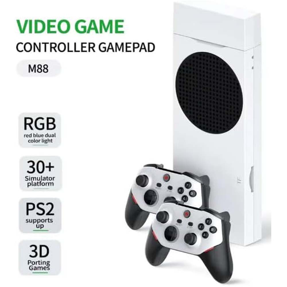M88 Pro 128GB Retro Game Console 2025. 4K/8K HD TV gaming system with 30,000+ classic games & wireless controllers.