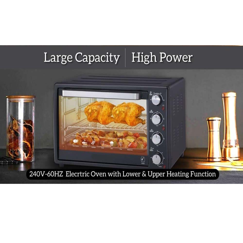 OE-1417 42L Electric Oven Toaster Grill - Multi-Function Convection Oven with Rotisserie, Baking & Broiling