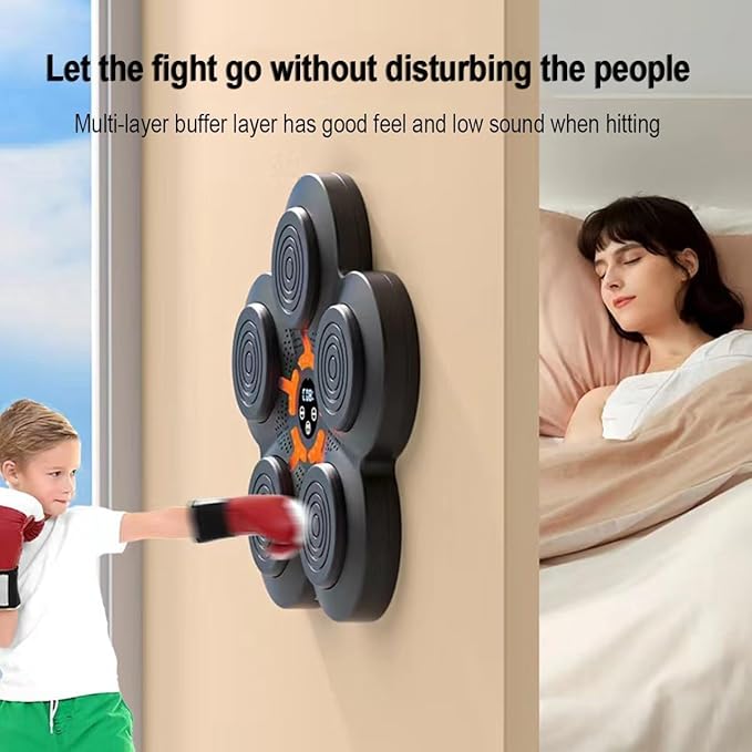 Music Boxing Machine – Electronic Smart Focus & Agility Training | Digital Boxing Target | Wall-Mounted Boxing Pad for Intense Boxing Machine & Boxing Target Workouts