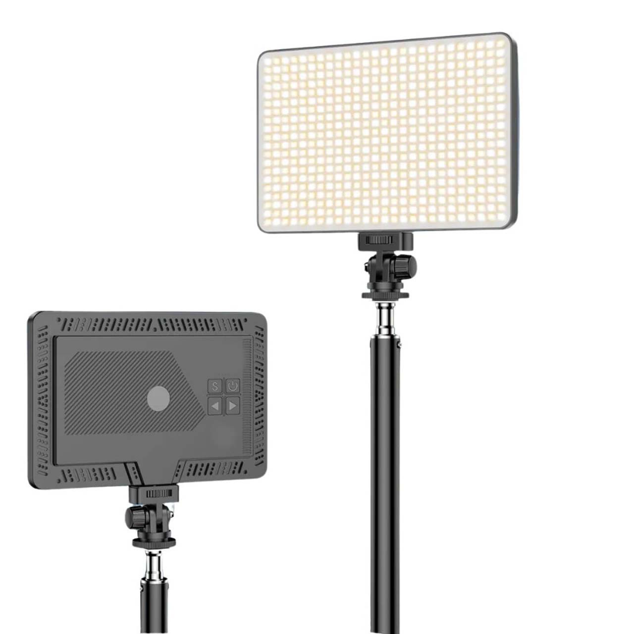 Live-E11 10W Bi-color LED Video Light. USB-powered camera panel fill light for photography, TikTok, vlogging & recording.