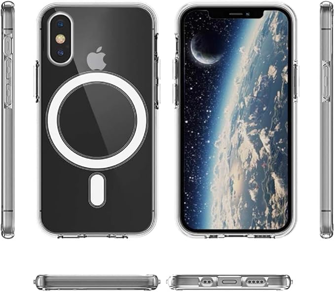 MagSafe Compatible Magnetic Phone Case with Camera Control | Military-Grade Shock Protection for iPhone X, Xs, Xs Max, Xr – Includes Free Screen Protector