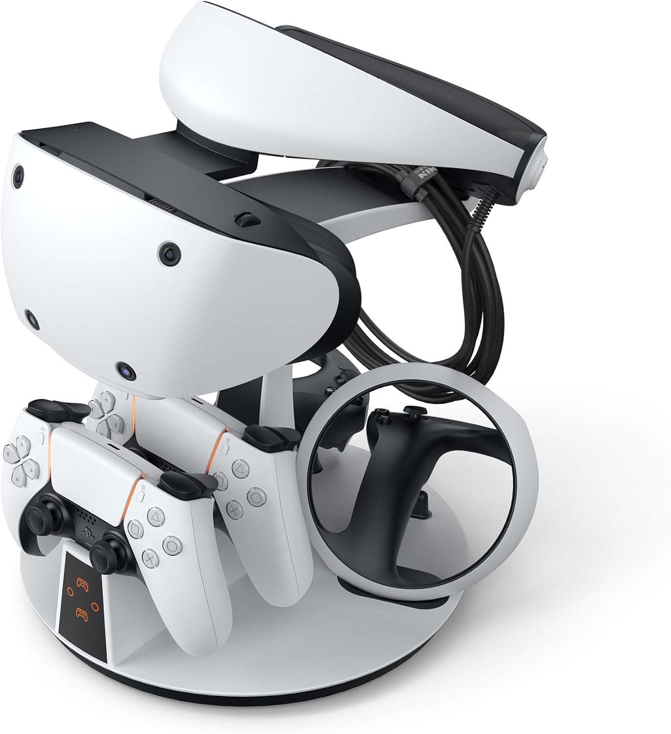 Charging Dock for PSVR2 – Game Controller and Headphones Charging Station with Controller Cradle