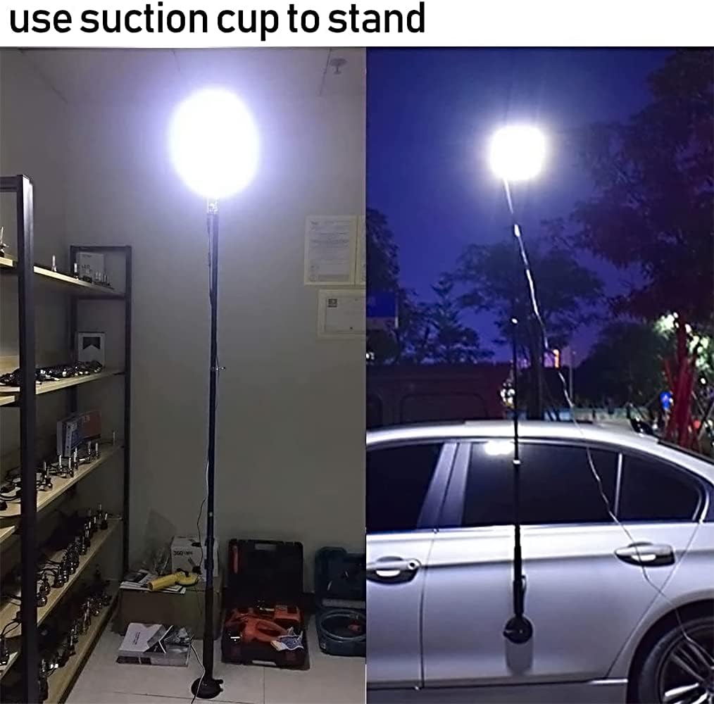 360° Light Multifunction Outdoor LED Fishing Rod Light | 5M Camping Lantern Lamp with IR Remote | 3 Modes | 800W