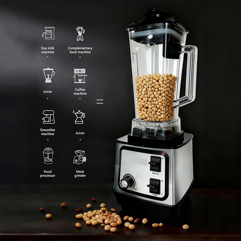SC-2255 Multi-Purpose Juicer & Mixer 2-in-1 professional blender & food processor with silver coat for commercial kitchens.