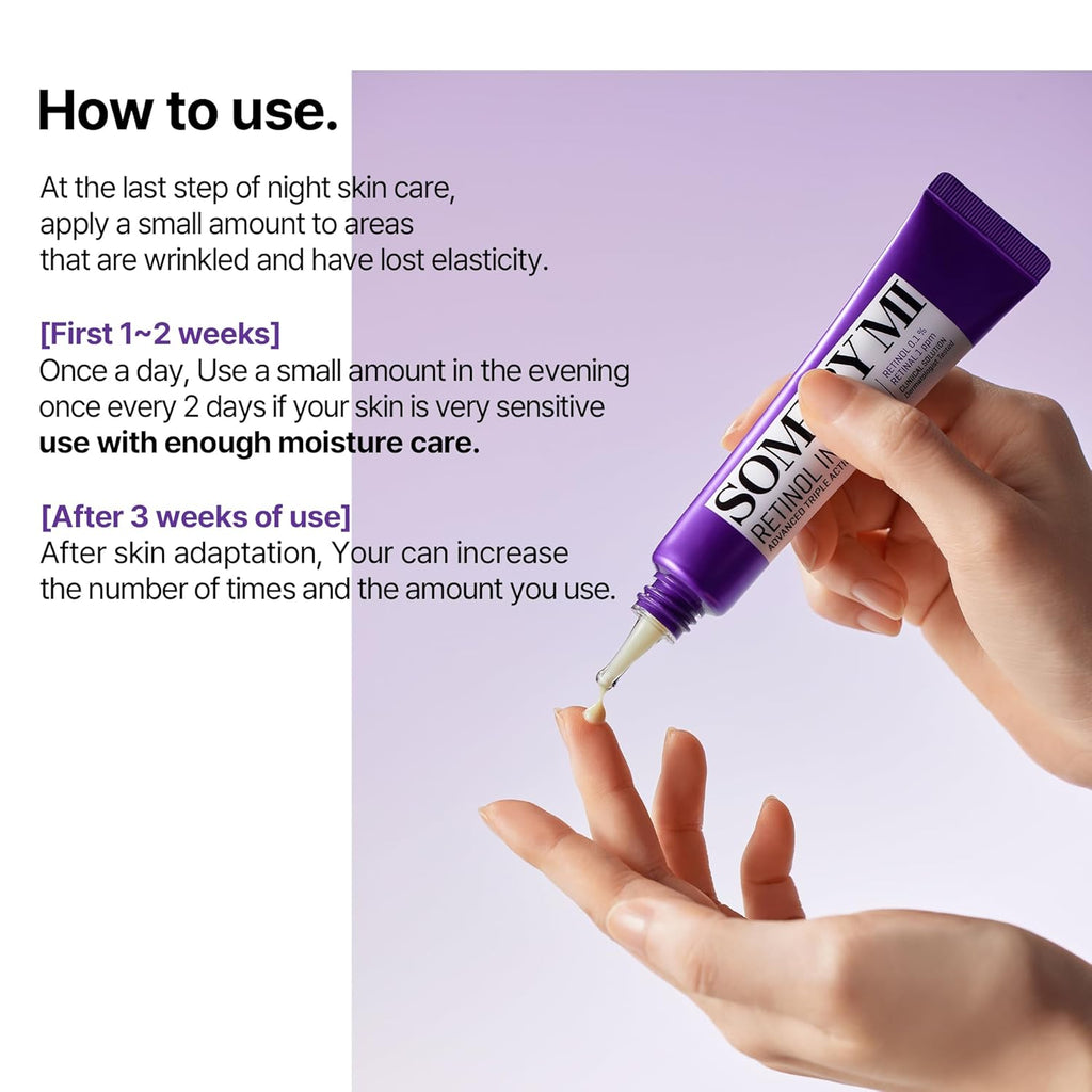 SOME BY MI Retinol Intense Advanced Triple Action Eye Cream – Korean Anti-Aging Eye Treatment with Retinol, Peptides & Niacinamide – 30ml / 1.01oz