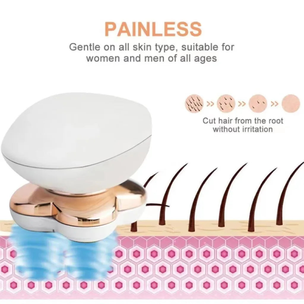 Flawless Legs Women's Hair Remover – Painless, Portable & Rechargeable Wet/Dry Epilator for Silky Smooth Skin (Men & Women)