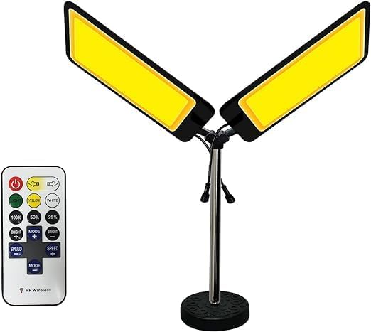 LED Work Light | 20000LM Dual-Head Adjustable, Magnetic Workshop and Camping Light | Bright, Portable, and Versatile