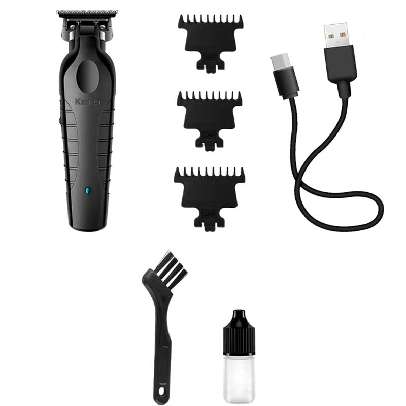 Kemei KM-2299 Professional Cordless Hair Clipper  1200mAh USB rechargeable trimmer for barber-grade haircuts at home or salon.