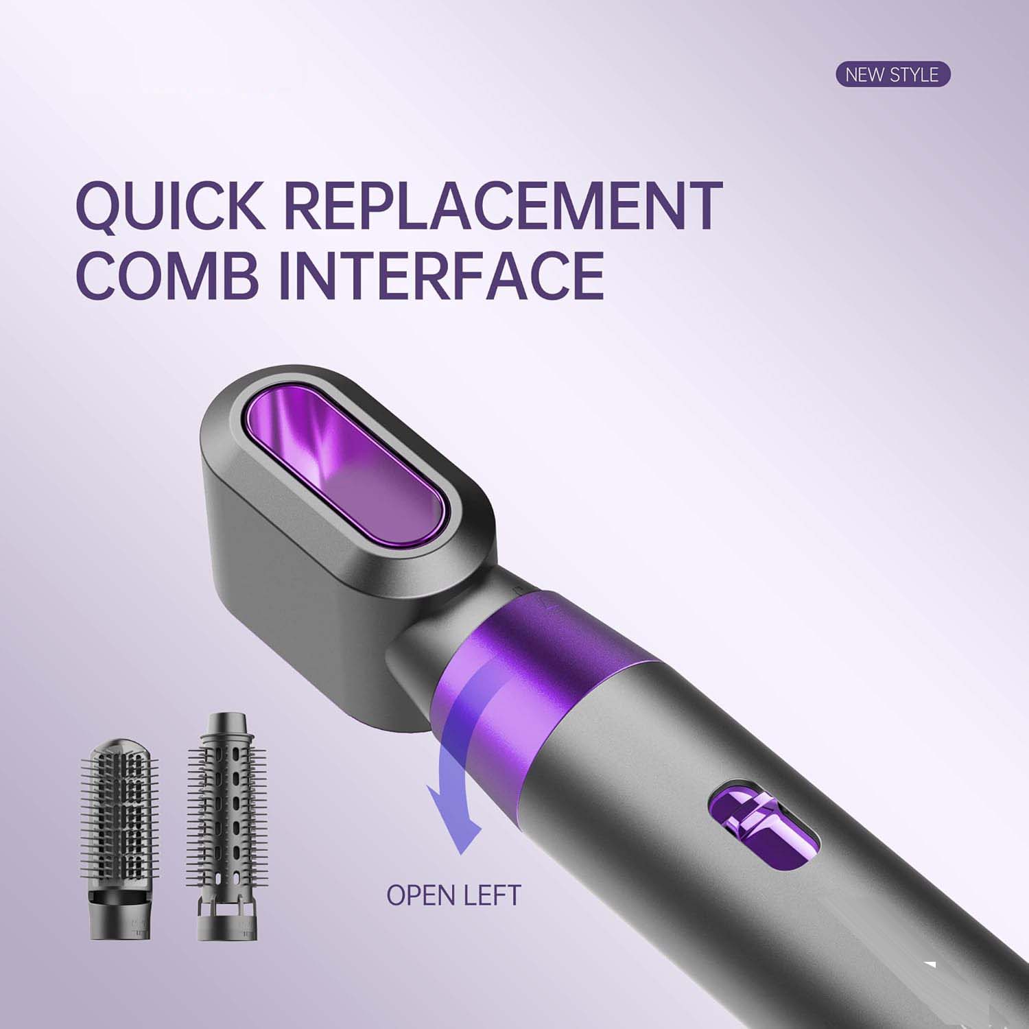 5-in-1 Hot Air Comb – Multi-Functional Hair Styling Tool with Negative Ion Technology for Women