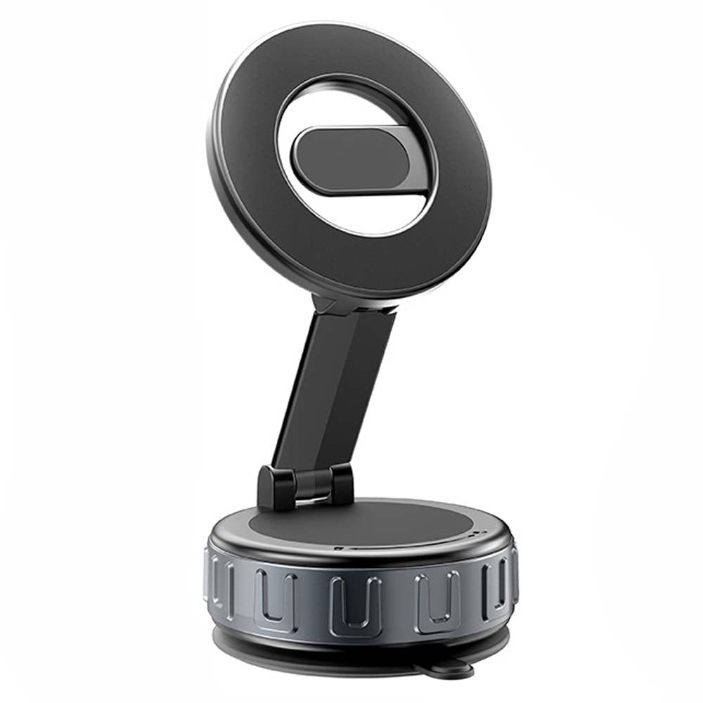 GD-HD241 360° Rotating Magnetic Phone Holder with Vacuum Function. Strong suction & universal mount in black.