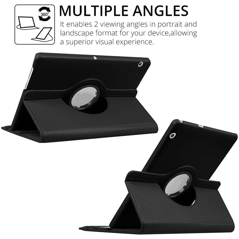 360° Rotating Case Compitable for Huawei MatePad 10.1 T6/X6 - Premium Leather Smart Cover (Multi-Color Options)
