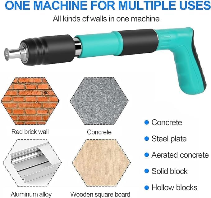 Mini Nail Fixation Tool – Compact Manual Steel Nail Gun for Concrete | Portable Nail Shooting Machine