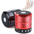 Portable Bluetooth Speaker & Radio. Mini wireless subwoofer for powerful outdoor sound with FM radio functionality. (Multi- Colour)