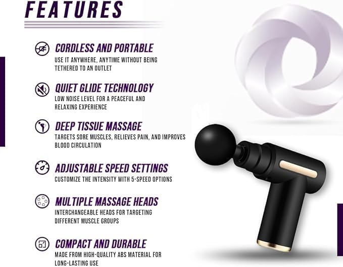 Deep Tissue Percussion Massage Gun – Your Compact Companion for Ultimate Muscle Relaxation