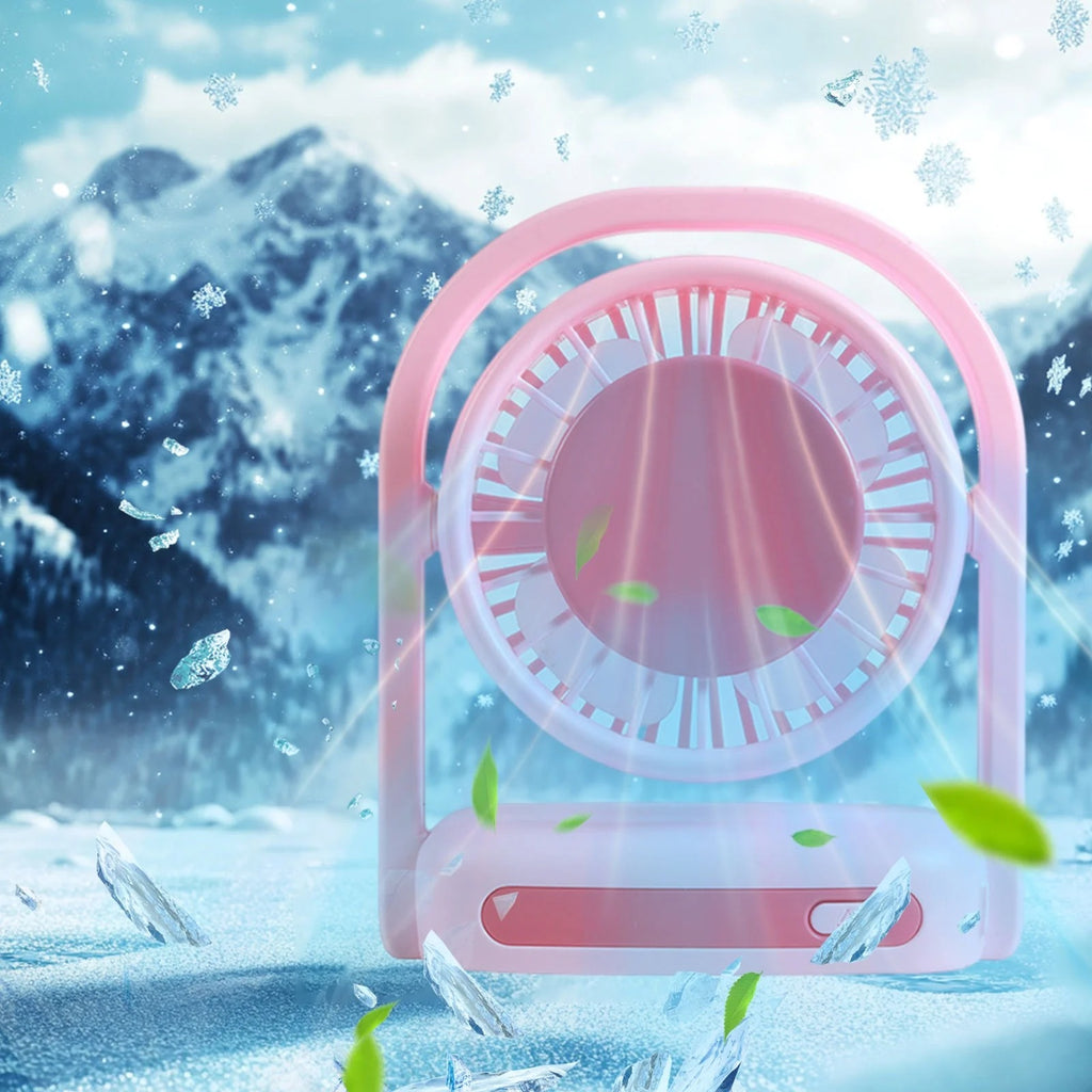 Portable 3-Speed Rechargeable Clip Fan. Lightweight & silent mini fan for desk, camping, home & office. Battery powered.