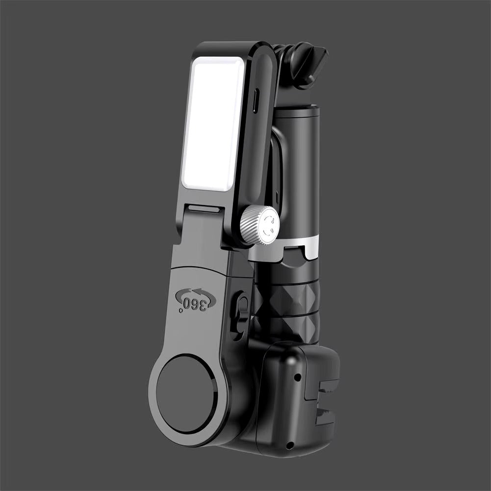 Q18 Mobile Phone Selfie Stick with Anti-Shake Handheld Gimbal Stabilizer, Single-Axis Tripod, and Fill Light – Perfect for Vlogging, Live Broadcast, and Photography, Compatible with iPhone and Android Smartphones