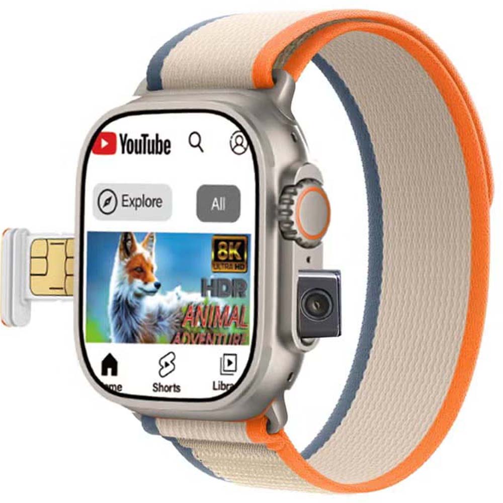 Oteeto TU94 Pro Smart Watch – 2.02" Display, Pop-Up Camera, SIM Slot