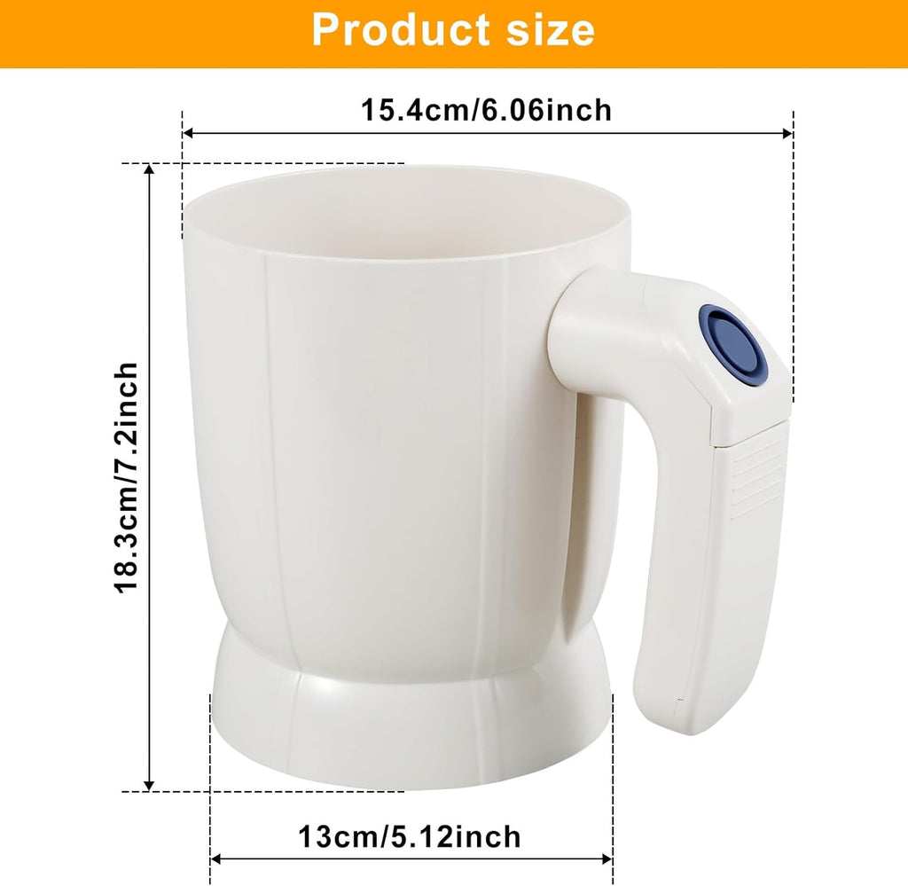 Electric Flour Sifter – Battery-Operated Steel Mesh Sieve for Effortless Baking and Pastry Making