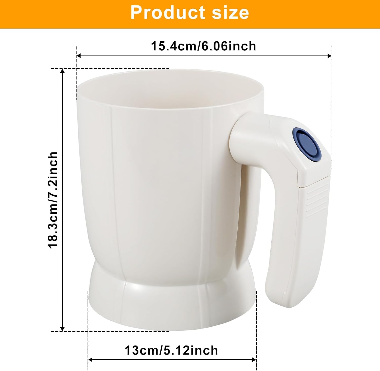 Electric Flour Sifter – Battery-Operated Steel Mesh Sieve for Effortless Baking and Pastry Making