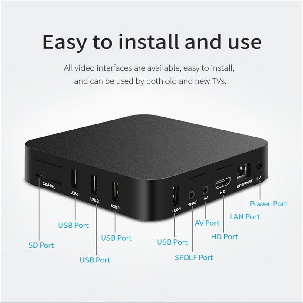 MXQ Pro TV Box 4K 5G | Android 10 HD Player | Internet TV Box Set Top Box