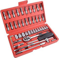 46pcs Manual Machine Auto Repair Combination Tool Set – Essential Kit for Every Handyman