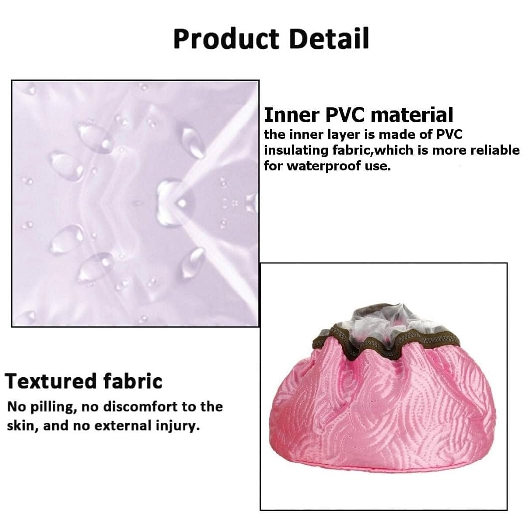 Thermal Hair Spa Cap for Nourishing & Heating | Spa Cap Steamer Hot Cap for Hair Care, Beauty Steamer, Portable Hair Steam Cap (Pink)