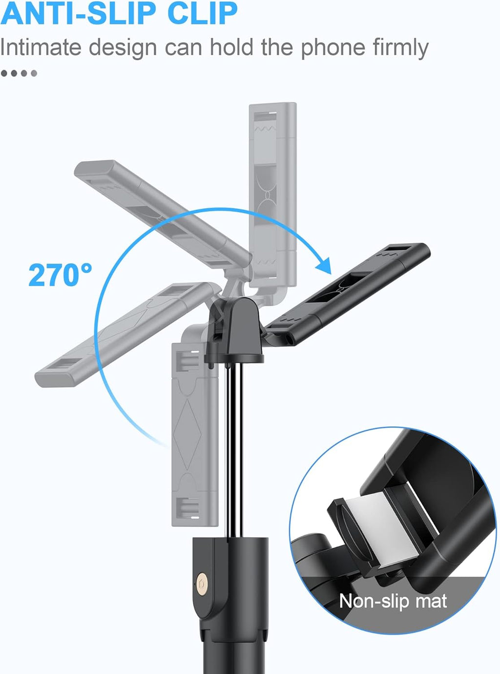 3-in-1 Bluetooth Selfie Stick Tripod Monopod with Remote Control, Telescopic Selfie Stick with Aluminum Alloy Material, Portable & Lightweight, Compatible with iPhone & Android Smartphones - Ideal for Travel, Parties, Weddings, and Group Photos