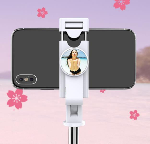 K10 Remote Tripod Mobile Universal Selfie Stick - Multifunctional Bluetooth Selfie Stick & Phone Tripod with Remote Control, Adjustable and Compact, Compatible with iPhone, Android