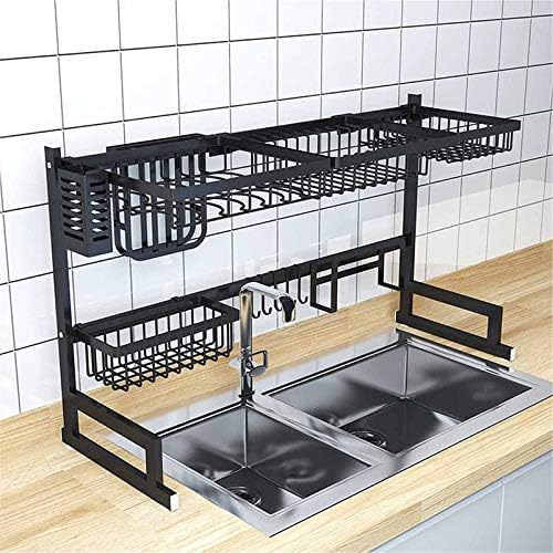 Over Sink Kitchen Shelf Storage Holders | 65/85cm Stainless Steel Organizer for Dish Drying & Kitchen Essentials