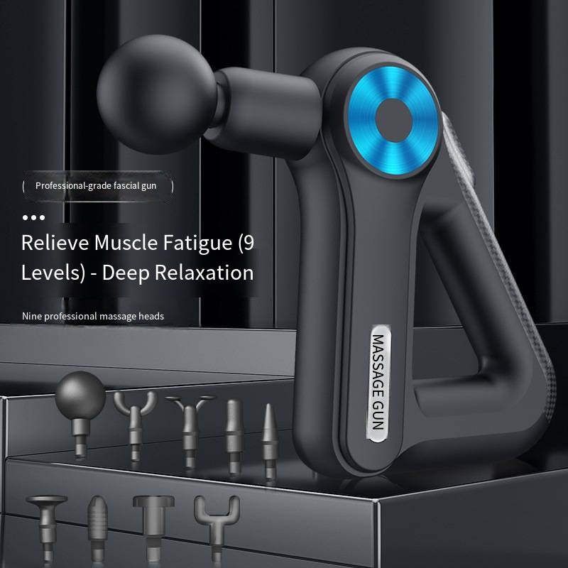 Rechargeable Electric Muscle Massager - Portable Cordless Massage Gun for Body & Head, Intense Percussion Therapy