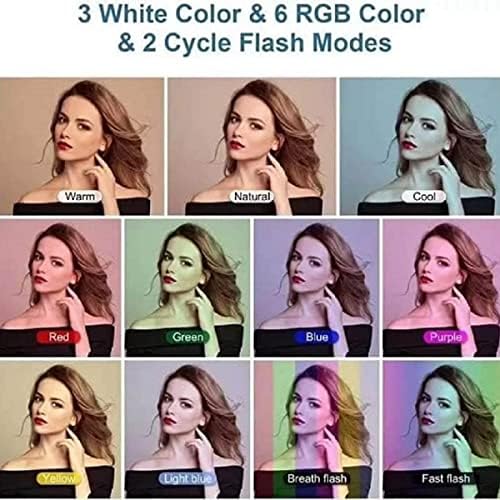 MJ38 RGB 25W Soft Ring Light | 38cm USB-Powered with Tripod & Smartphone Stand for Live Streaming and Content Creation