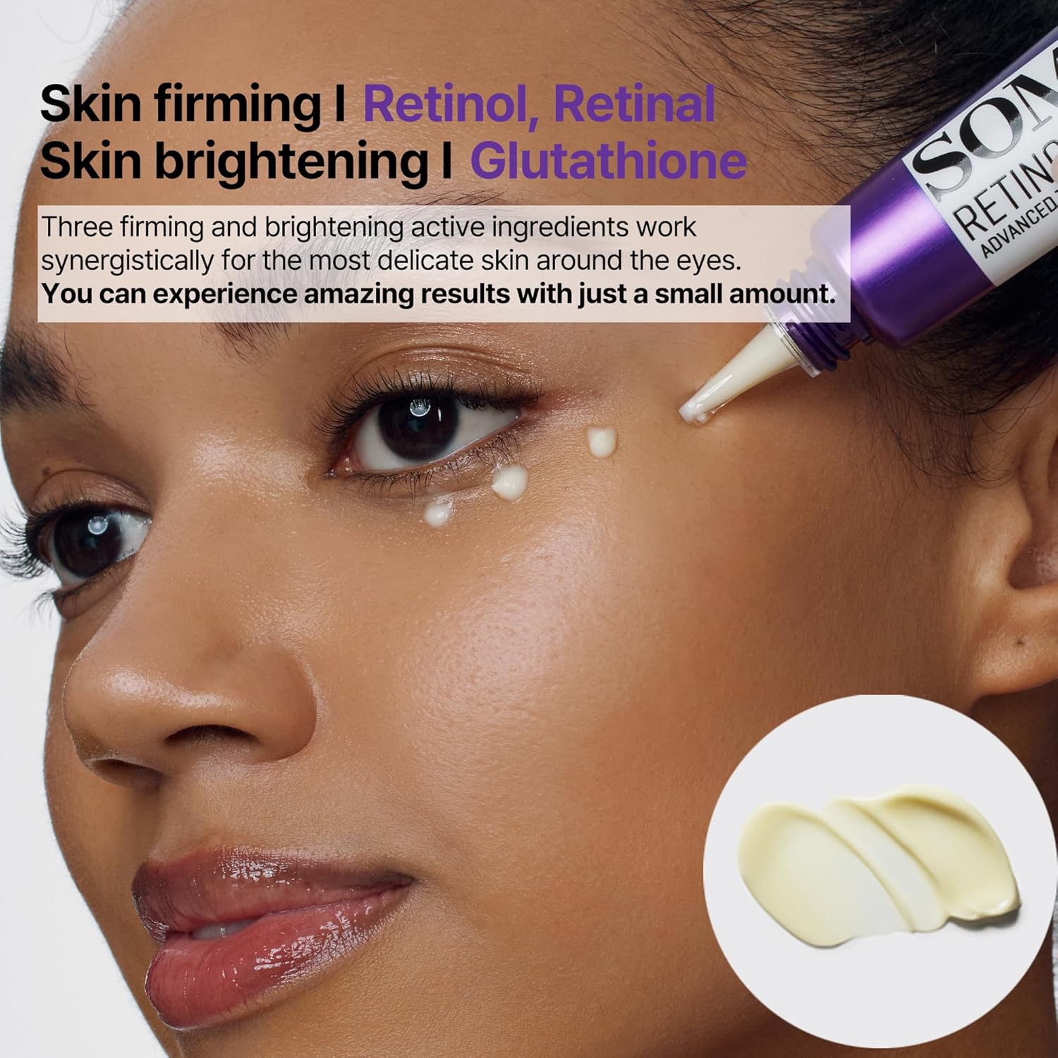 SOME BY MI Retinol Intense Advanced Triple Action Eye Cream – Korean Anti-Aging Eye Treatment with Retinol, Peptides & Niacinamide – 30ml / 1.01oz