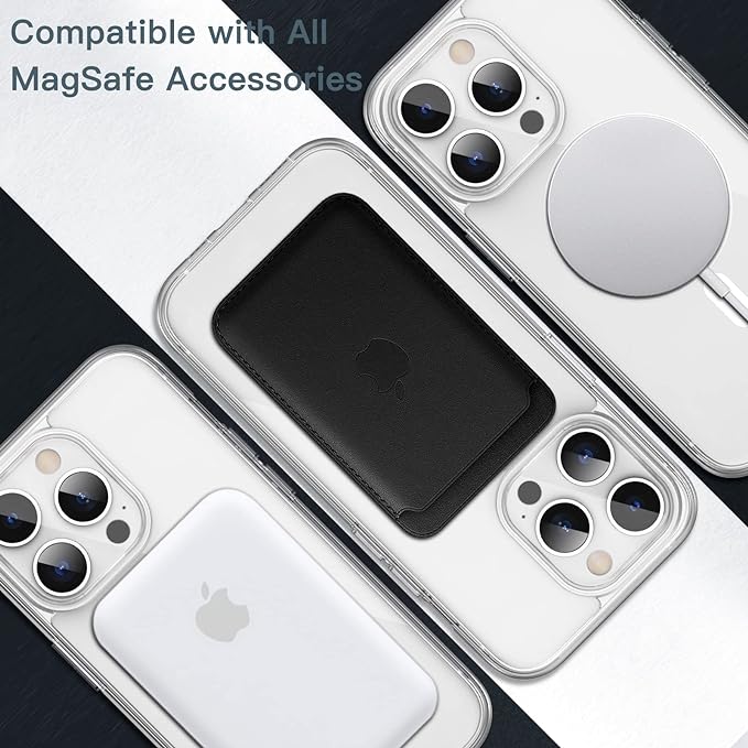 MagSafe Compatible Magnetic Phone Case with Camera Control | Military-Grade Shock Protection for iPhone 14, 14 Plus, 14 Pro, 14 Pro Max – Includes Free Screen Protector