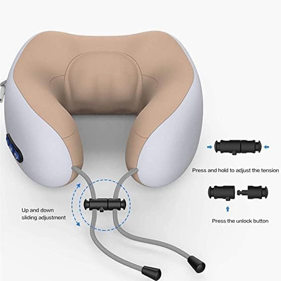 Neck U-Shaped Vibrating Travel Massage Pillow | Ultimate Comfort and Relaxation for Travel and Home