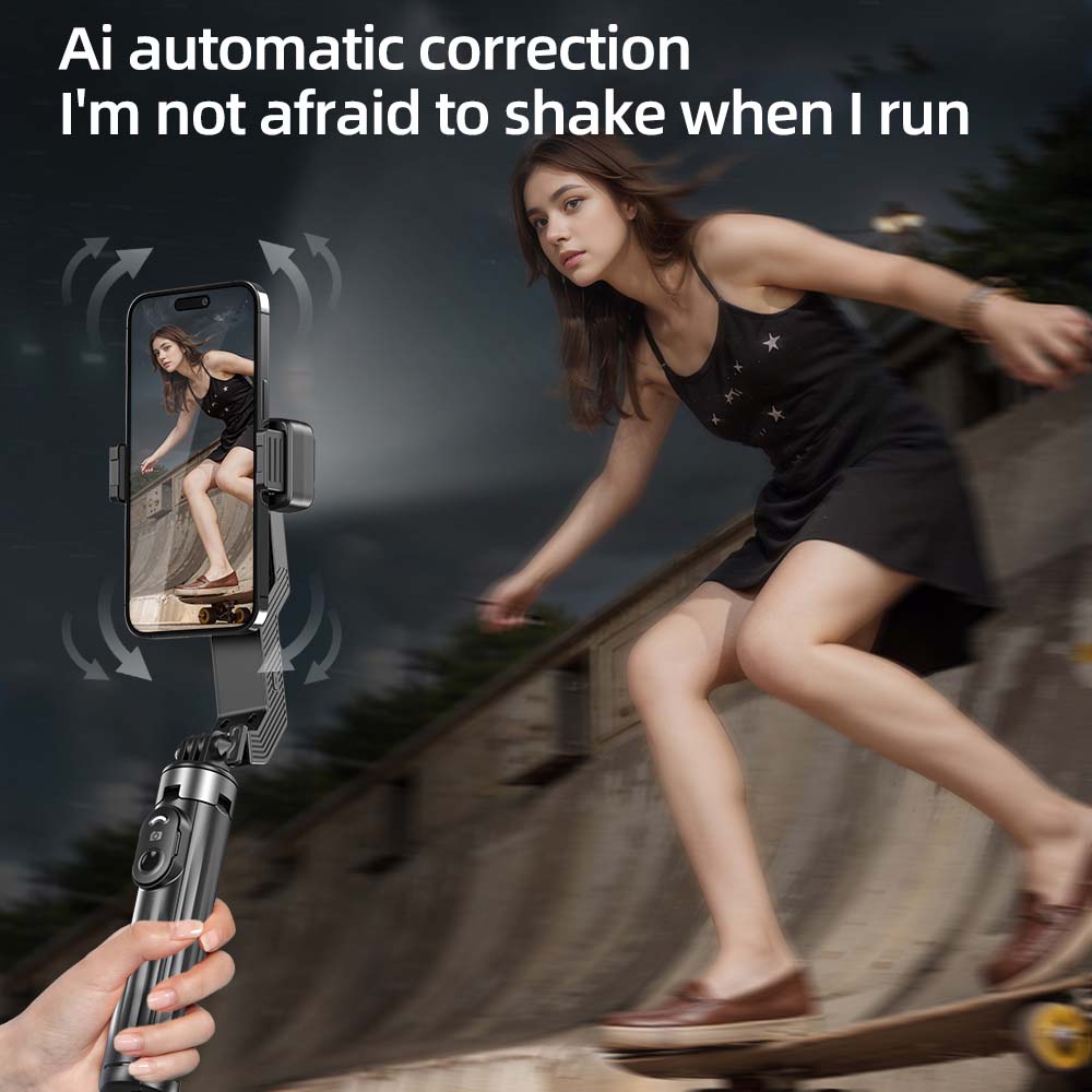 Q31 Handheld Gimbal Stabilizer -  Smartphone Stabilizer with Face Tracking, Wireless Remote & Tripod Stand